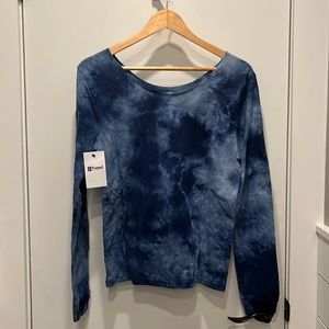 Brand New Fused Hawaii Tie Die Long Sleeve Top